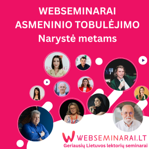 WEBSEMINARAI ASMENINIO TOBULĖJIMO Narystė metams